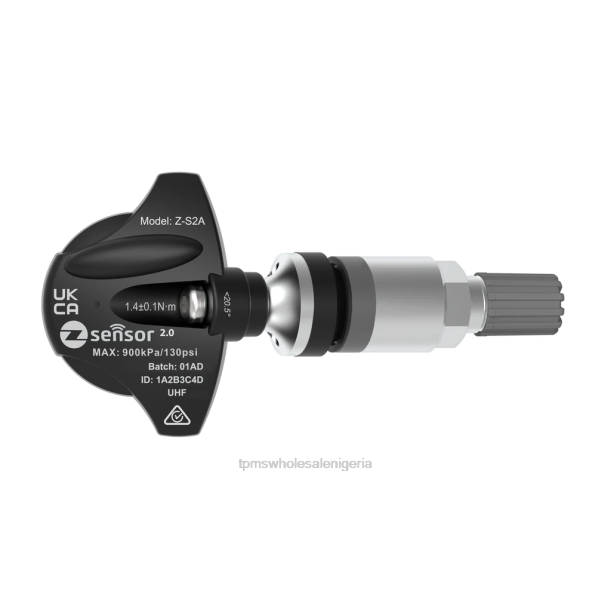 H0Z6U860 Porsche OE Replacement TPMS Sensor - OE P/N 99760602102, 99760602101 Freq 433Mhz TPMS Lagos - Metal Valve Stem - Silver